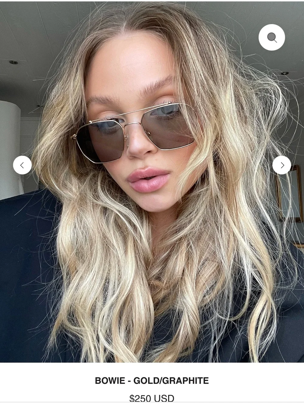 Vehla Bowie Sunglasses - gold/graphite